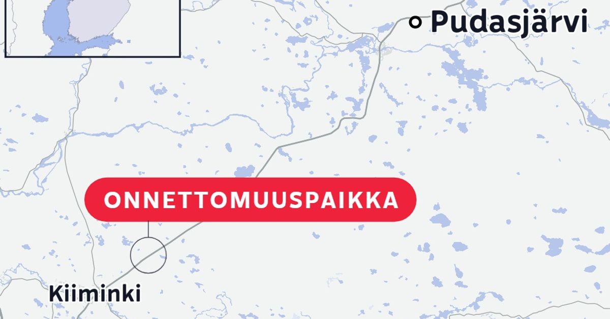 Auto suistui tieltä ja katkoi puita – kuljettaja kuoli Kuusamontiellä – kuvituskuva
