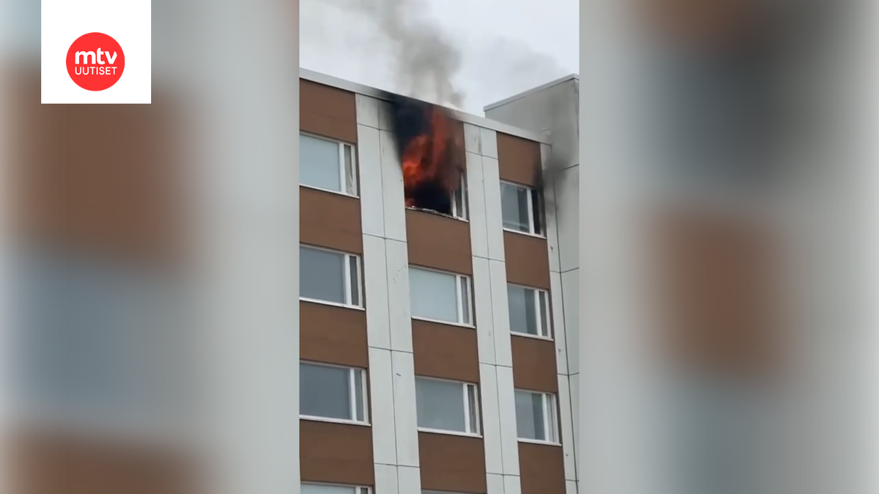 Kerrostalon asunto tuhoutui tulipalossa Seinäjoella – katso video paikalta – kuvituskuva