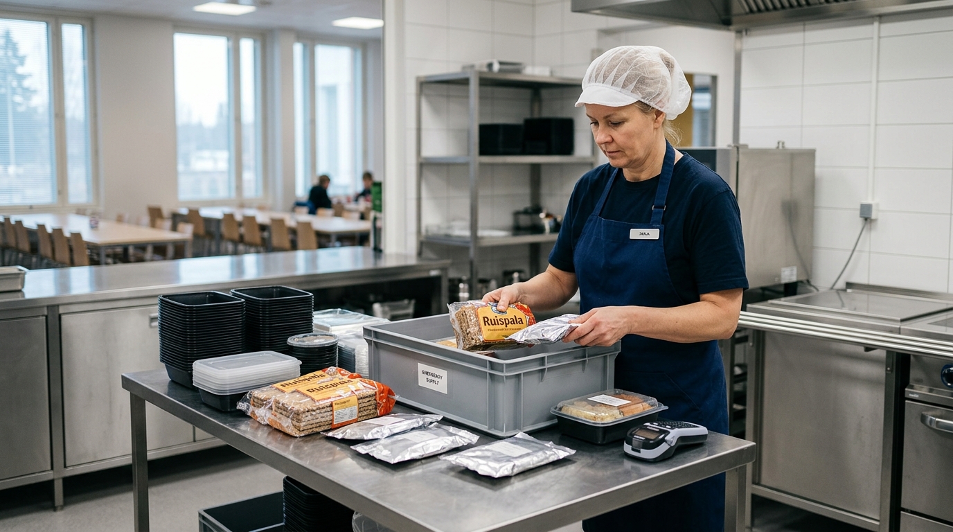 Kuopion kouluissa harjoitellaan poikkeustilanteiden ruokailua – kuvituskuva