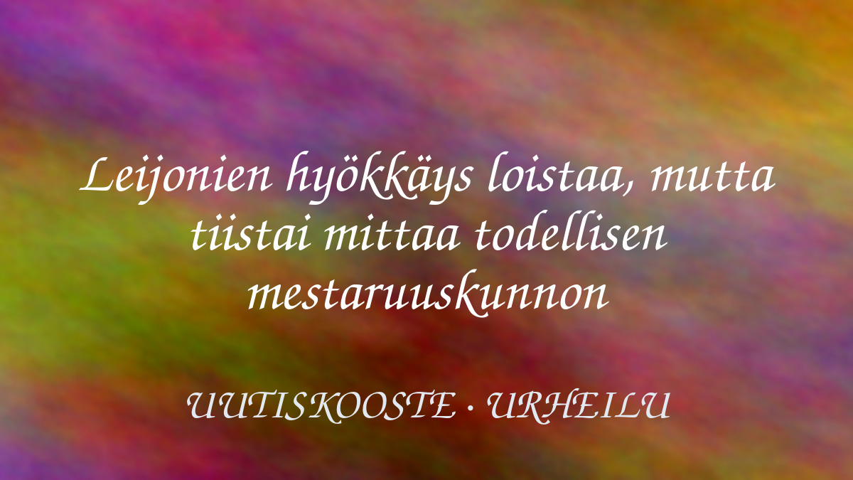 Leijonien hyökkäys loistaa, mutta tiistai mittaa todellisen mestaruuskunnon – kuvituskuva