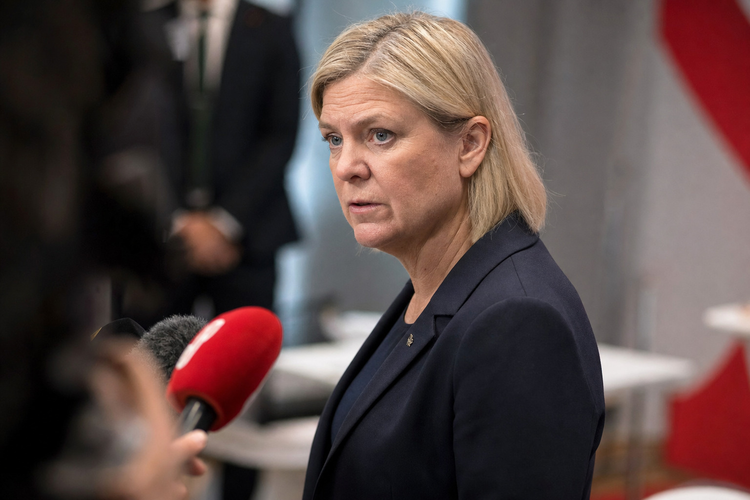 Magdalena Andersson korosti SDP:lle rikollisuuden vakavaa merkitystä – kuvituskuva