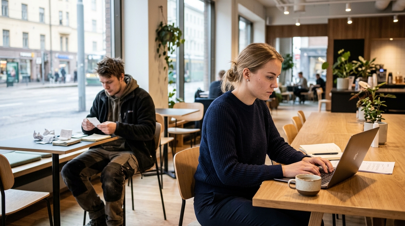 Nuorten miesten ja naisten palkkakehitys erkaantui täysin: Miehet menettivät 2500 euroa vuodessa, naisten tulot nousivat – kuvituskuva
