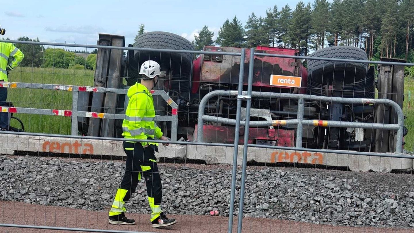 Onnettomuus Tiktokin datakeskuksen työmaalla Kouvolan Koriassa