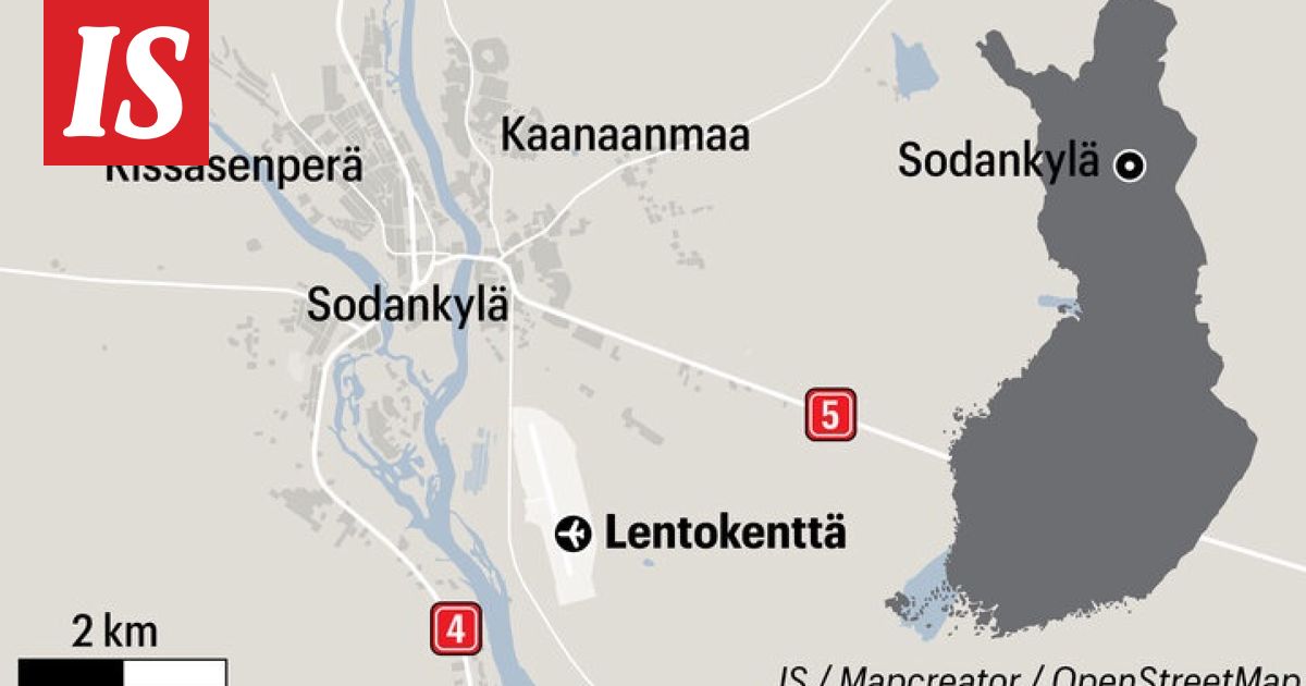 Pienkone törmäsi puuhun Sodankylässä – henkilövahingoilta vältyttiin – kuvituskuva