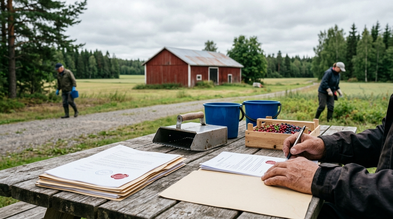 Väärennetyt työsopimukset houkuttelivat kymmeniä ulkomaalaisia marjanpoimintaan Pohjanmaalle