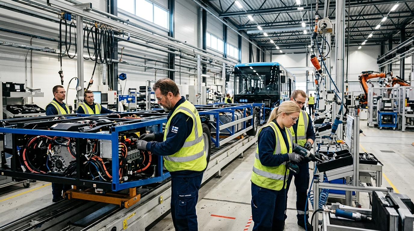 Valtion pelastama autotehdas Uudessakaupungissa vahvistaa asemaansa – kuvituskuva