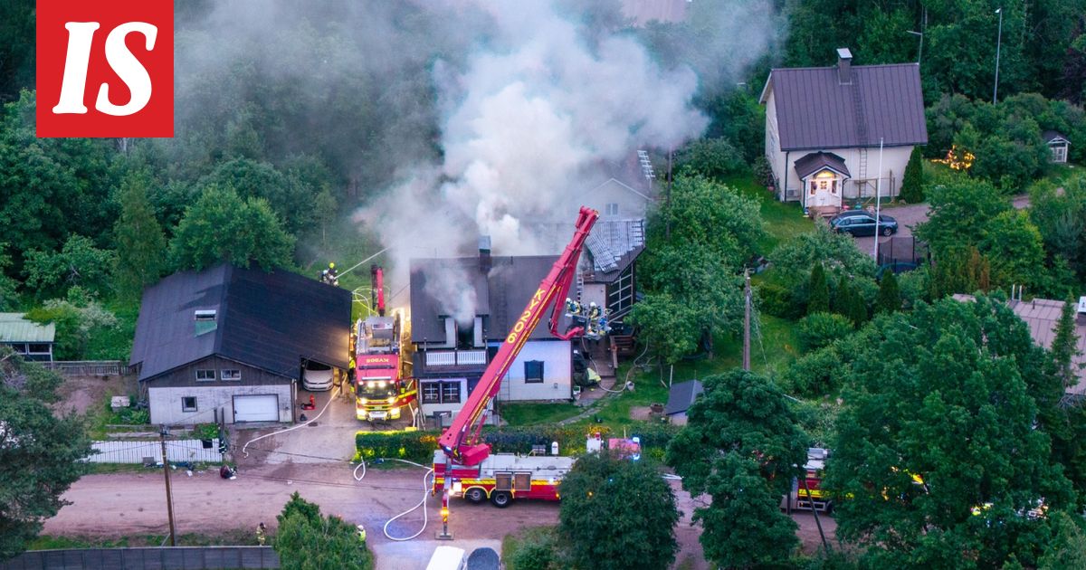 Viisihenkinen perhe joutui liekkien keskelle Kotkassa – yksi loukkaantunut vakavasti – kuvituskuva