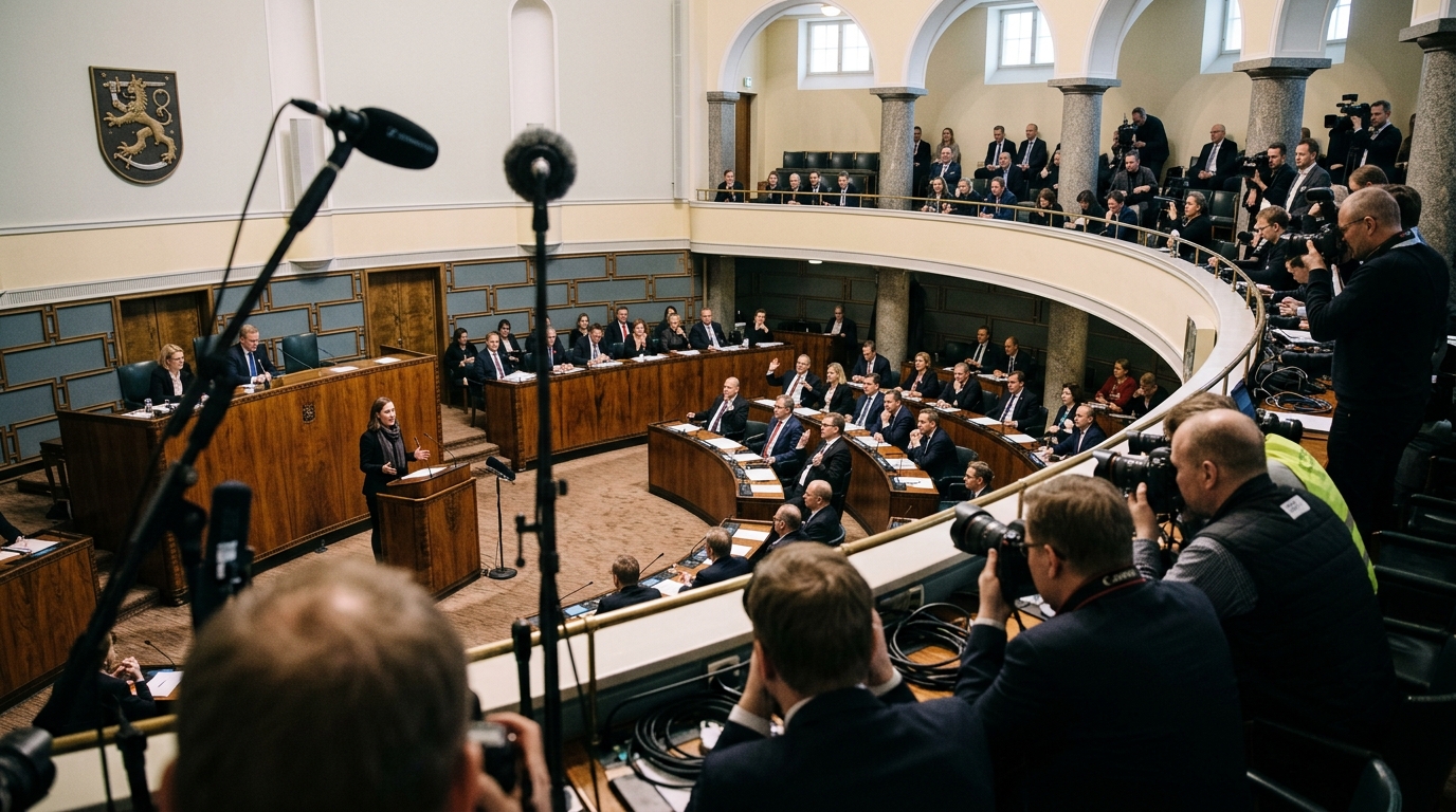 Ylen kannatusmittaus: Perussuomalaisten nousu jatkuu, vasemmistoliitolla ennätyssuosio – kuvituskuva